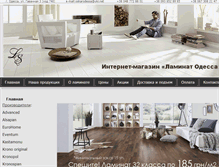 Tablet Screenshot of laminat-shop.od.ua